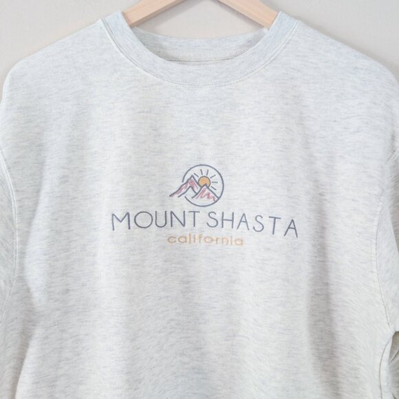 Cozy Oatmeal Heather Mount Shasta Crewneck Sweatshirt Granola Gorpcore S - Picture 4 of 13
